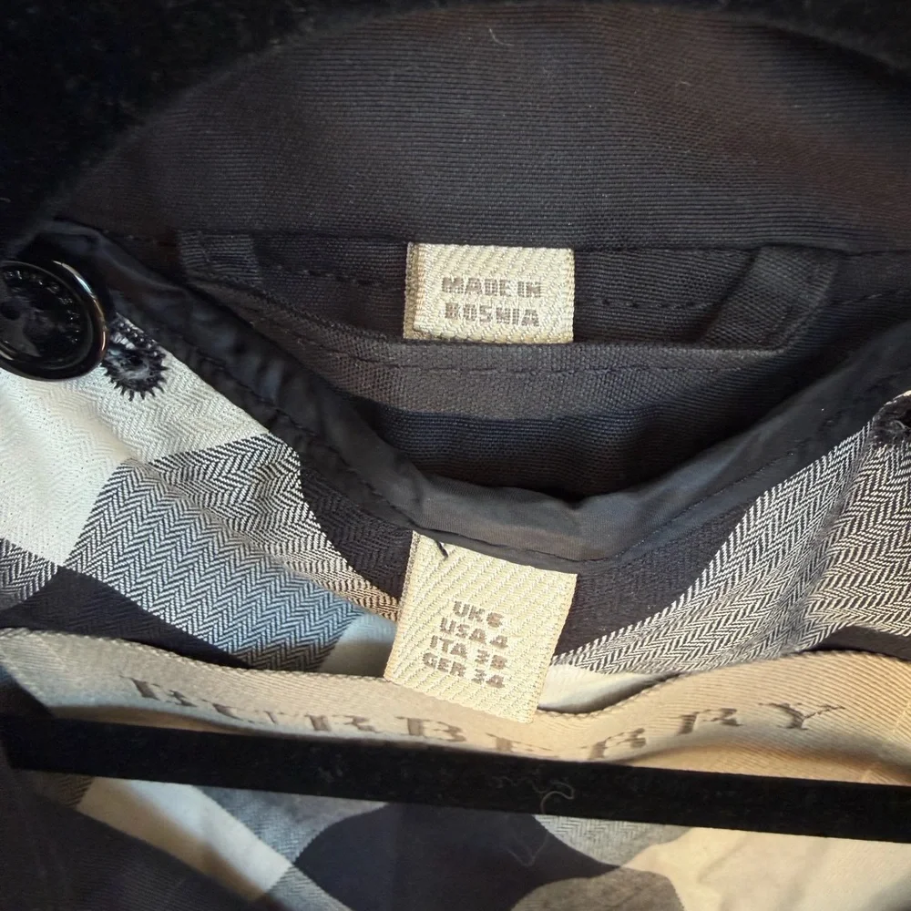 Burberry Charcoal Trench Coat - Picture 3 of 5